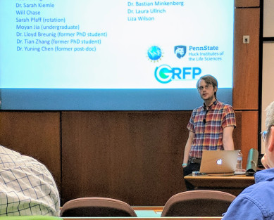 Presenting my research at Penn State’s Plant Biology Seminar Series